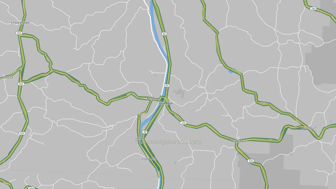 43720, OH Map of Noise Levels in 43720