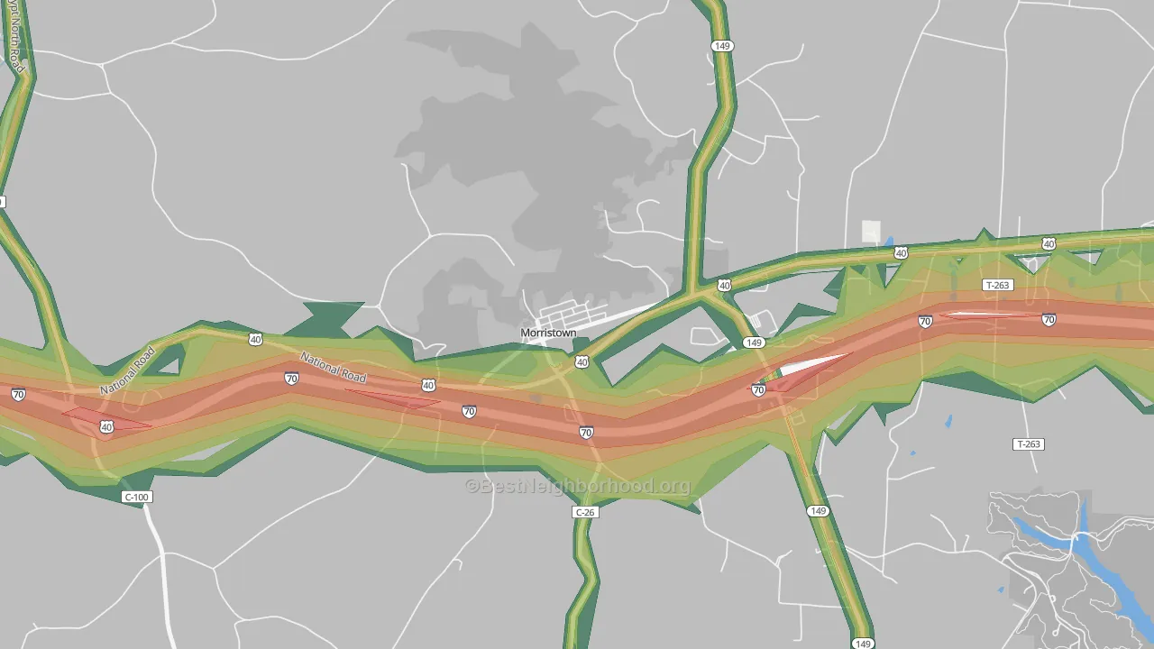 43759, OH Map of Noise Levels in 43759
