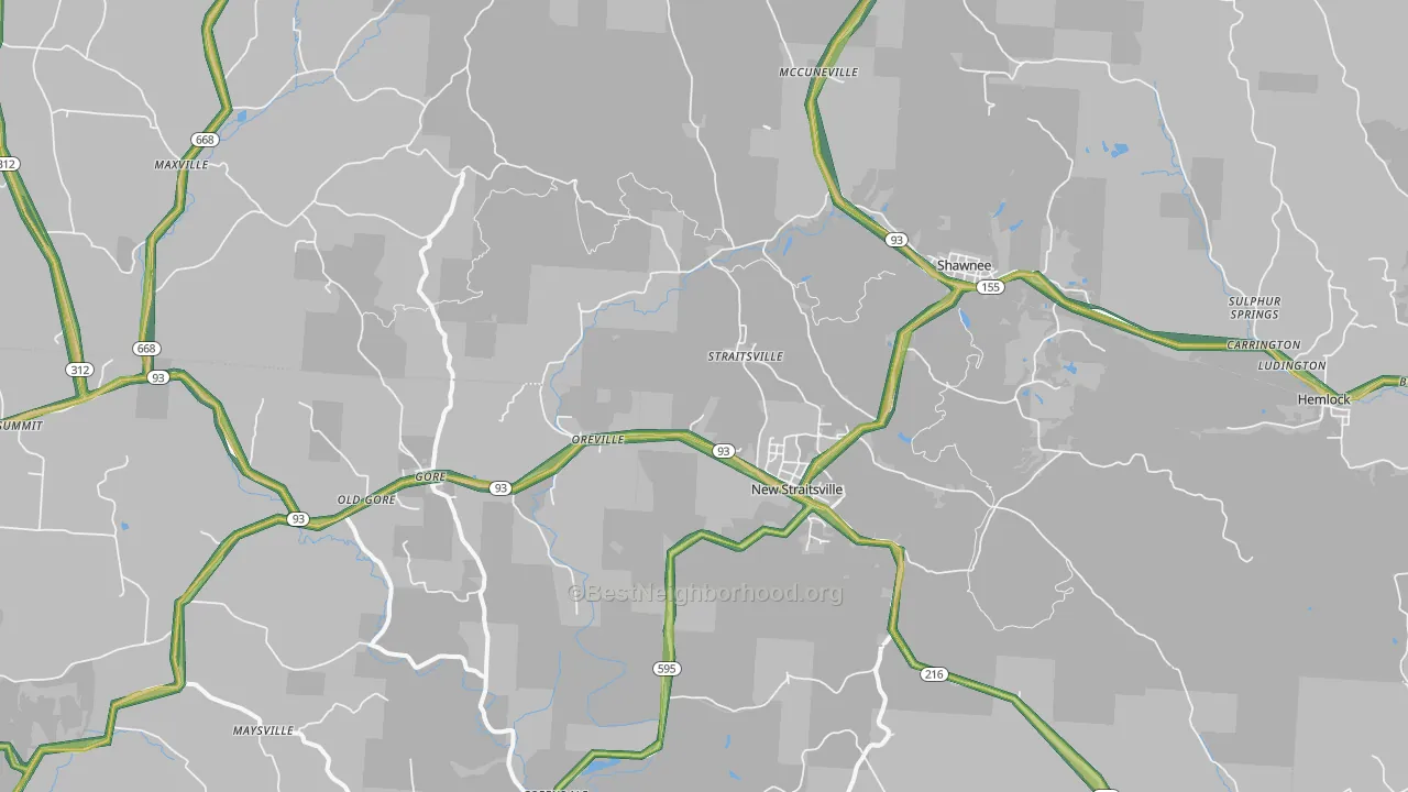 43766, OH Map of Noise Levels in 43766
