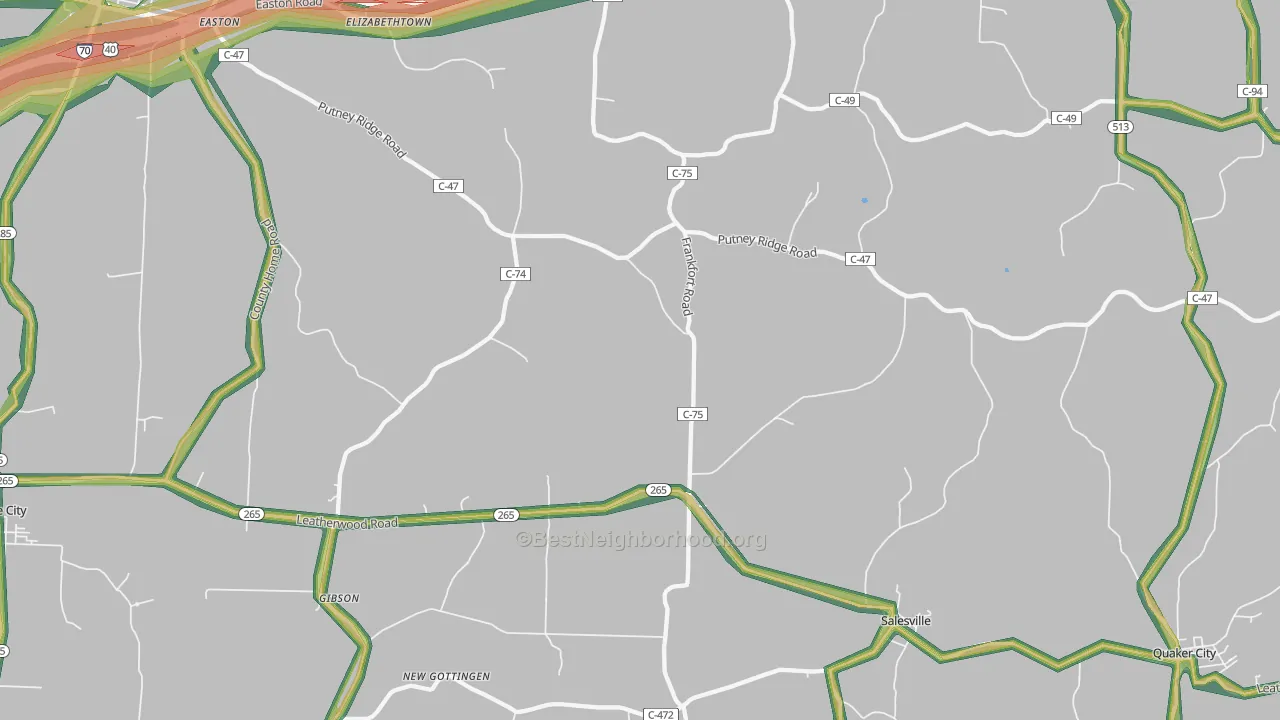 43778, OH Map of Noise Levels in 43778