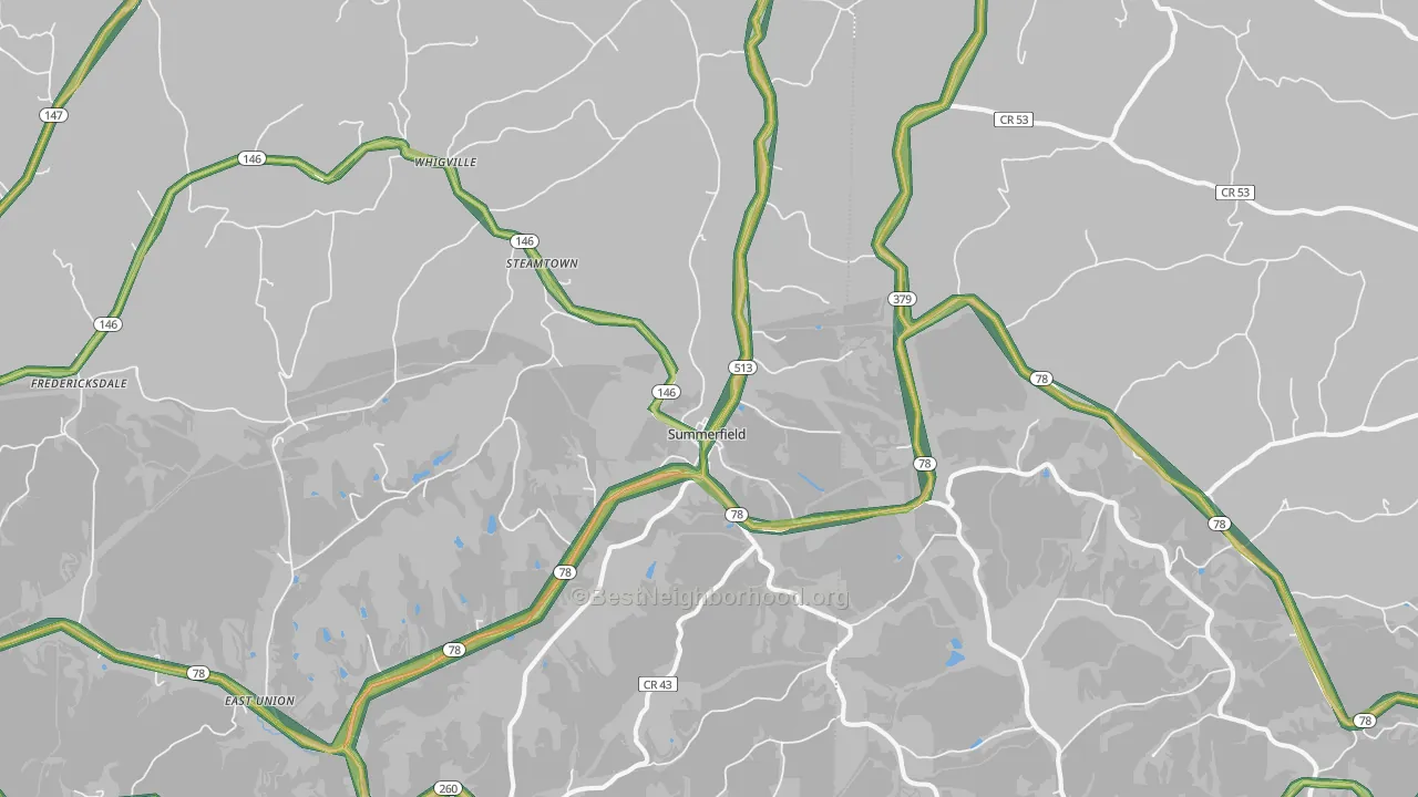 43788, OH Map of Noise Levels in 43788