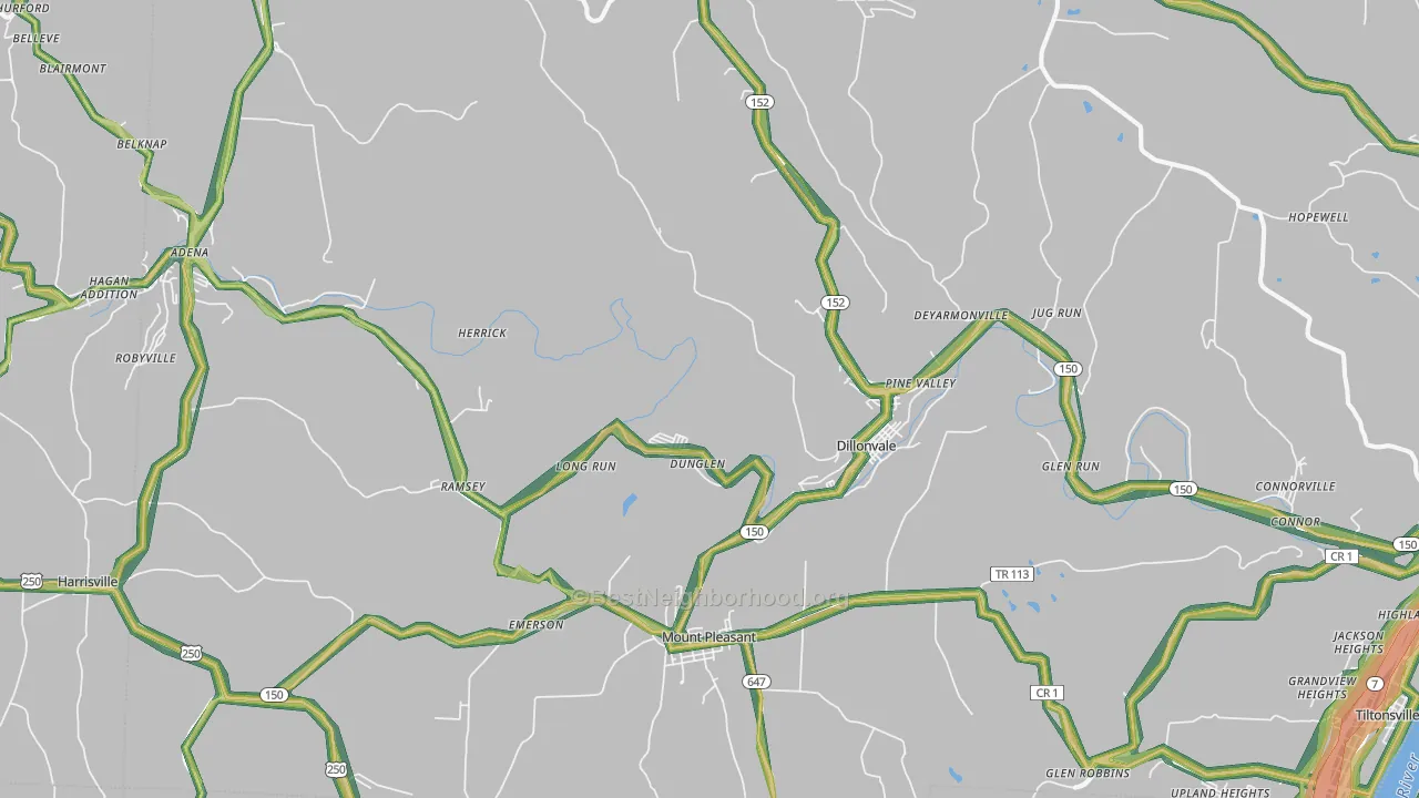 43917, OH Map of Noise Levels in 43917