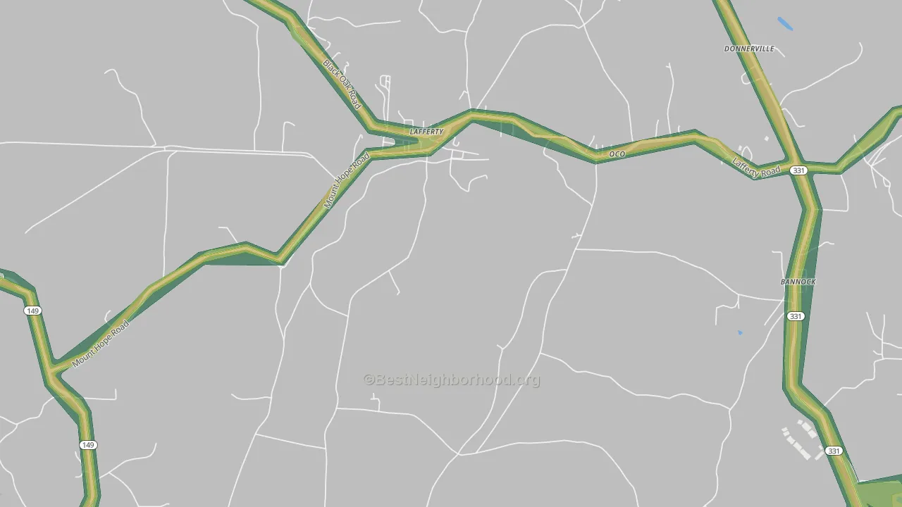 43951, OH Map of Noise Levels in 43951