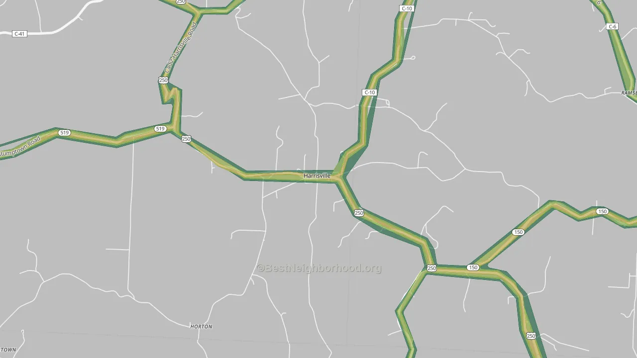 43974, OH Map of Noise Levels in 43974