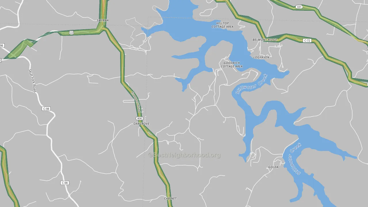 43983, OH Map of Noise Levels in 43983