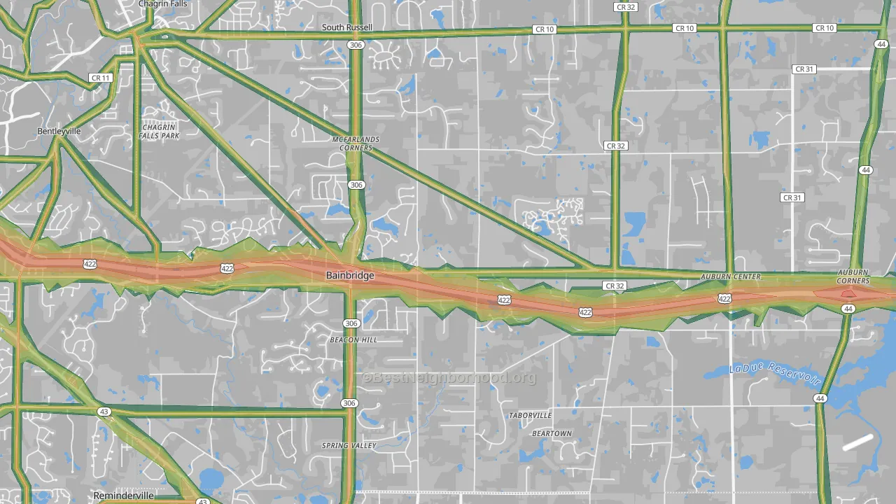 44023, OH Map of Noise Levels in 44023