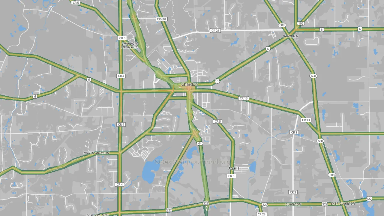 44024, OH Map of Noise Levels in 44024