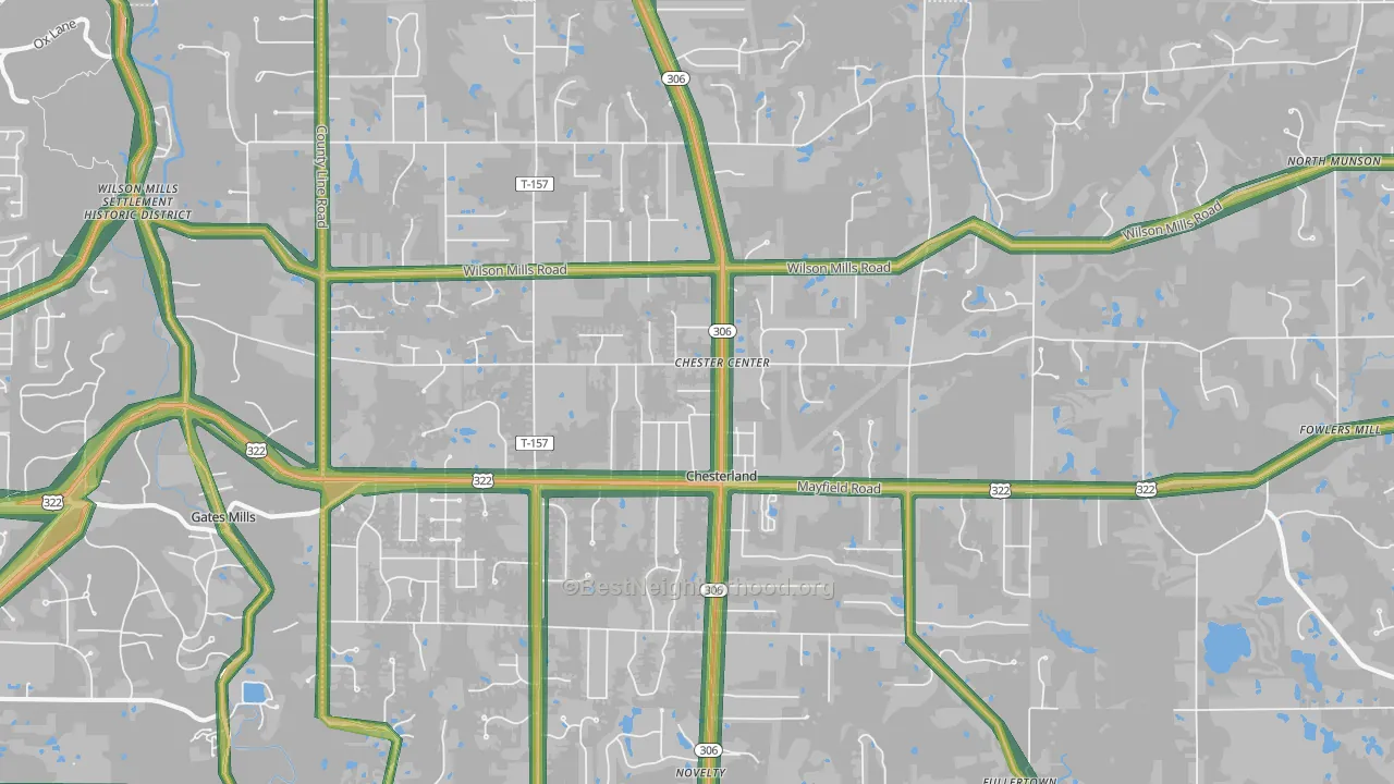 44026, OH Map of Noise Levels in 44026