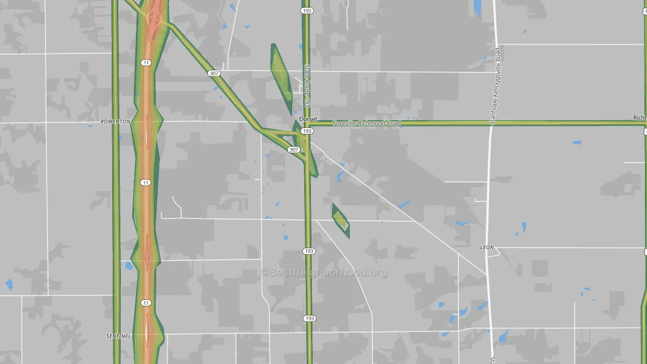 44032, OH Map of Noise Levels in 44032