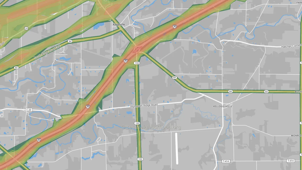 44048, OH Map of Noise Levels in 44048