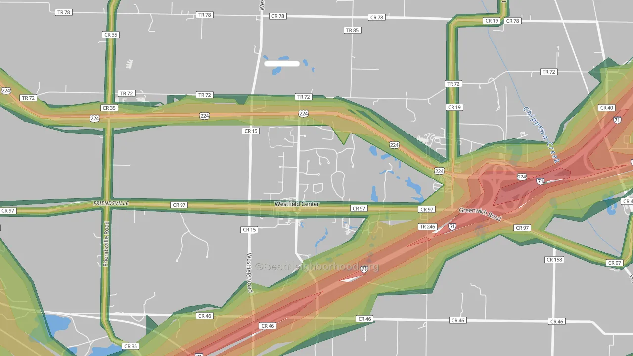 44251, OH Map of Noise Levels in 44251