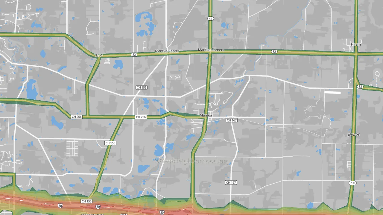 44255, OH Map of Noise Levels in 44255