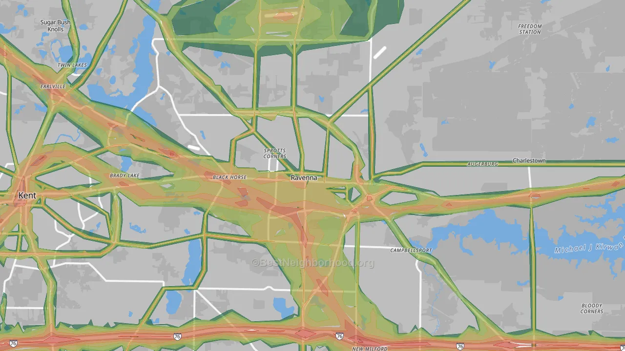 44266, OH Map of Noise Levels in 44266