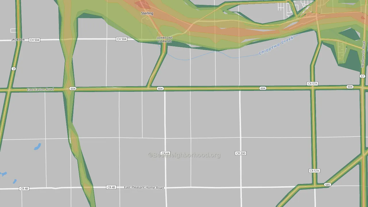 44276, OH Map of Noise Levels in 44276