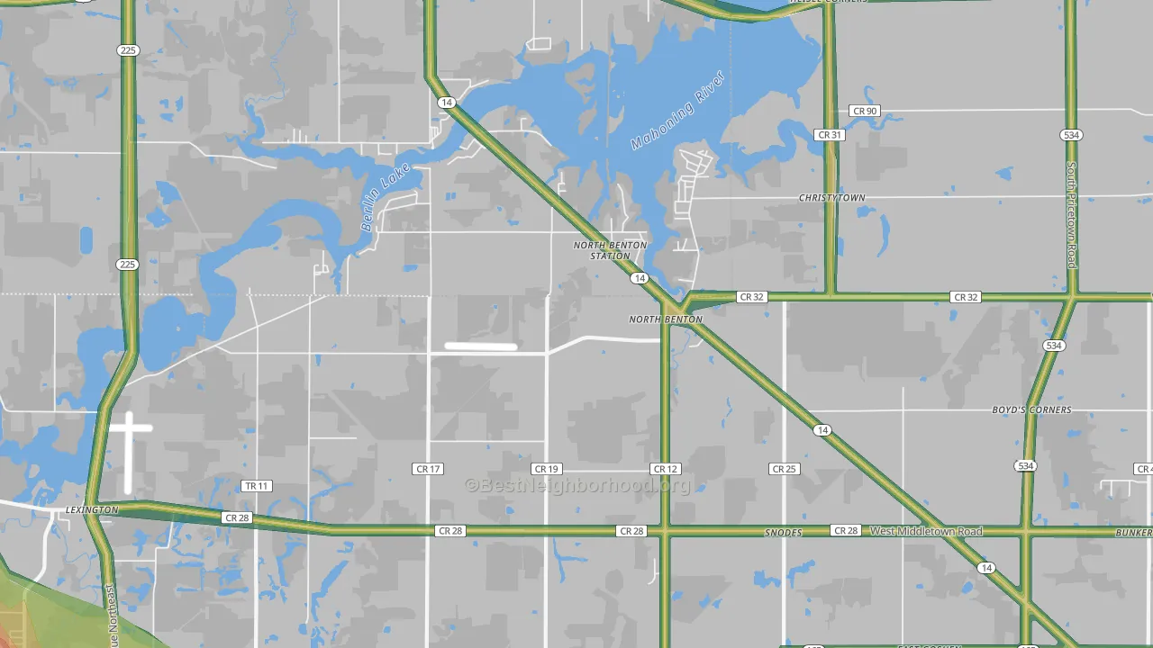 44449, OH Map of Noise Levels in 44449