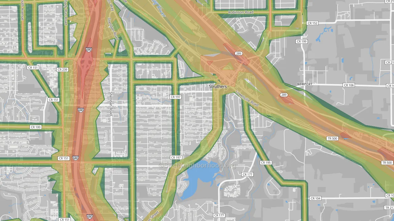 44471, OH Map of Noise Levels in 44471