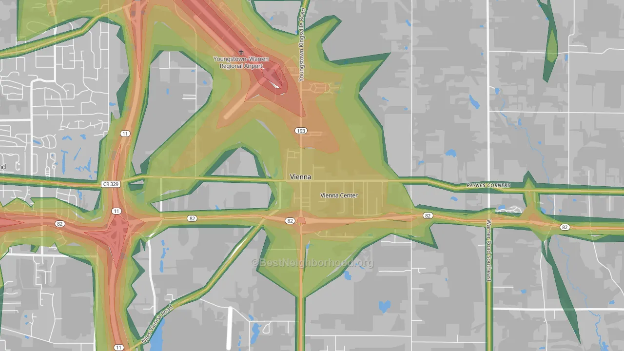 44473, OH Map of Noise Levels in 44473