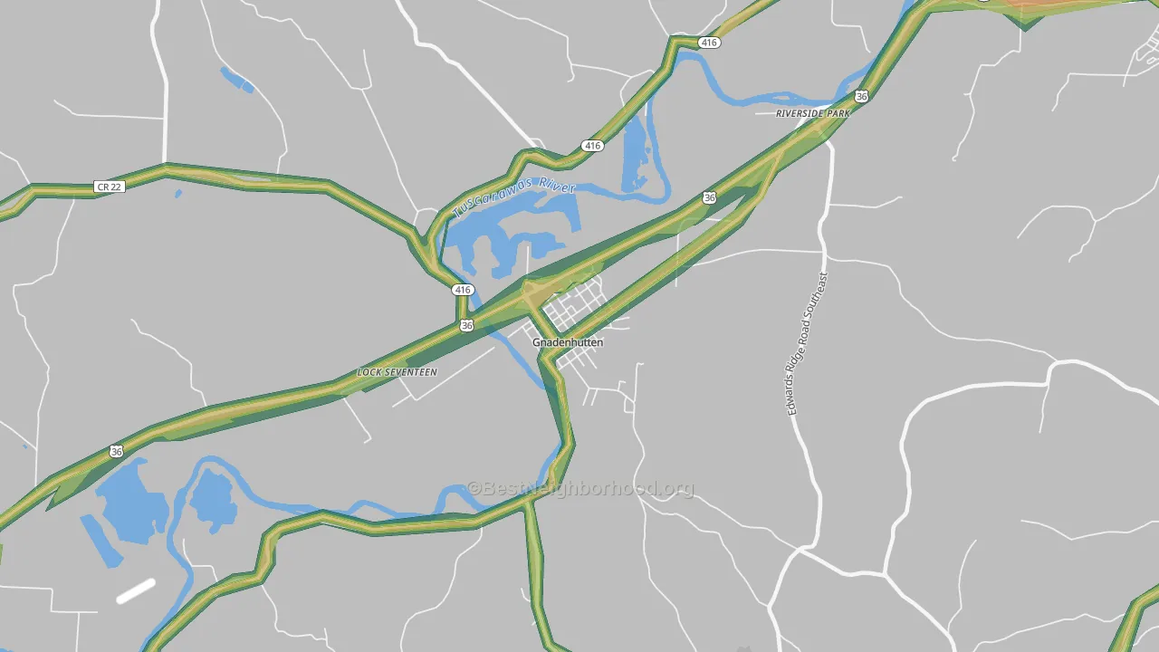 44629, OH Map of Noise Levels in 44629