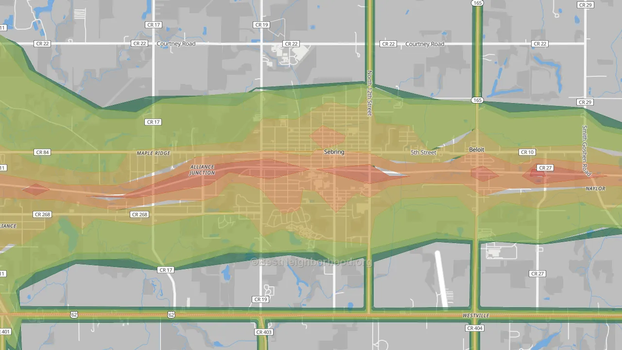 44672, OH Map of Noise Levels in 44672