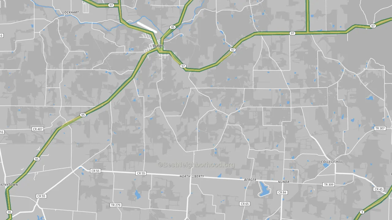 44822, OH Map of Noise Levels in 44822