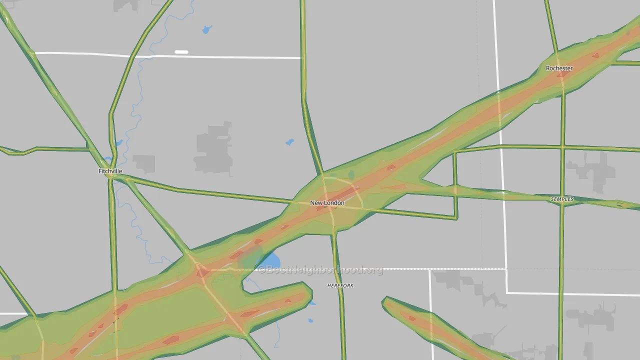 44851, OH Map of Noise Levels in 44851