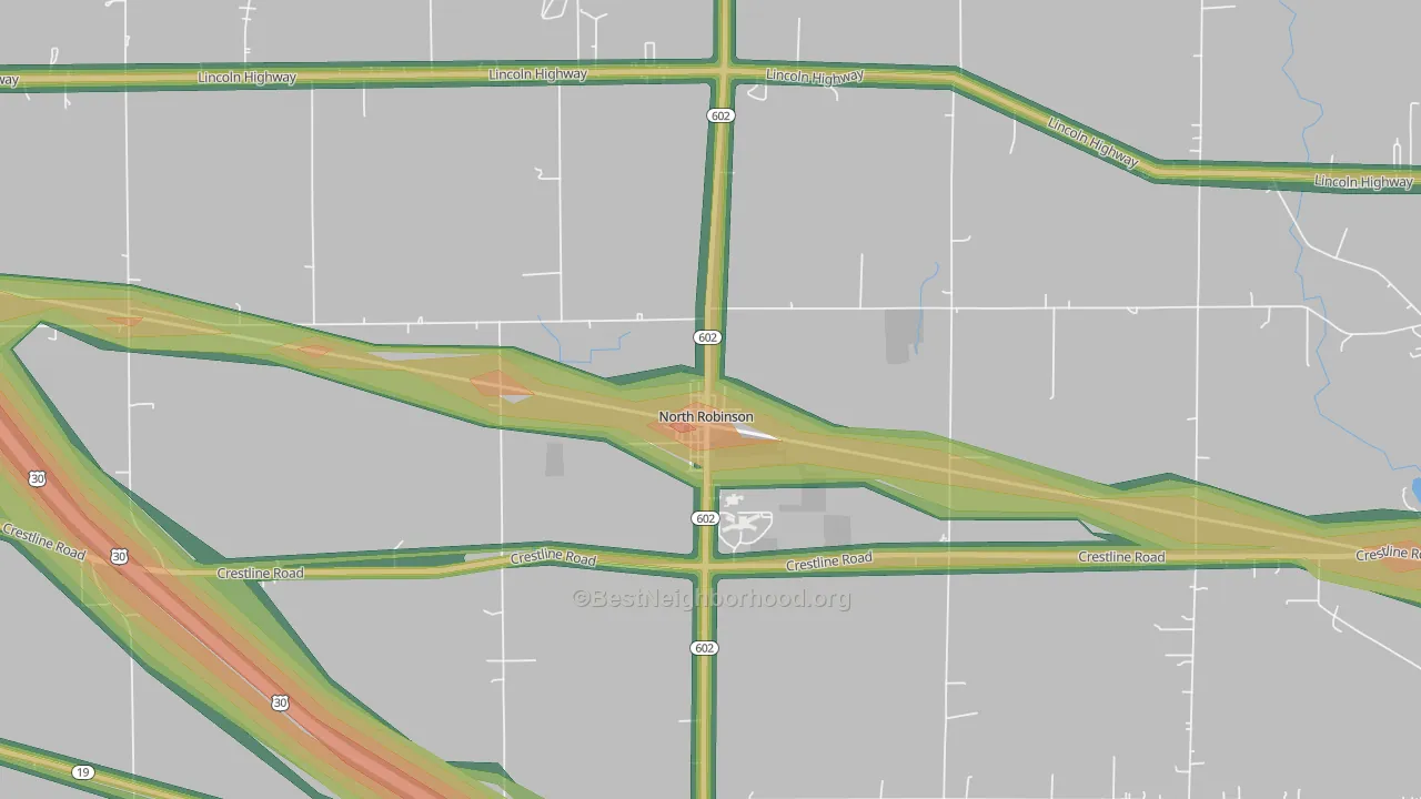 44856, OH Map of Noise Levels in 44856