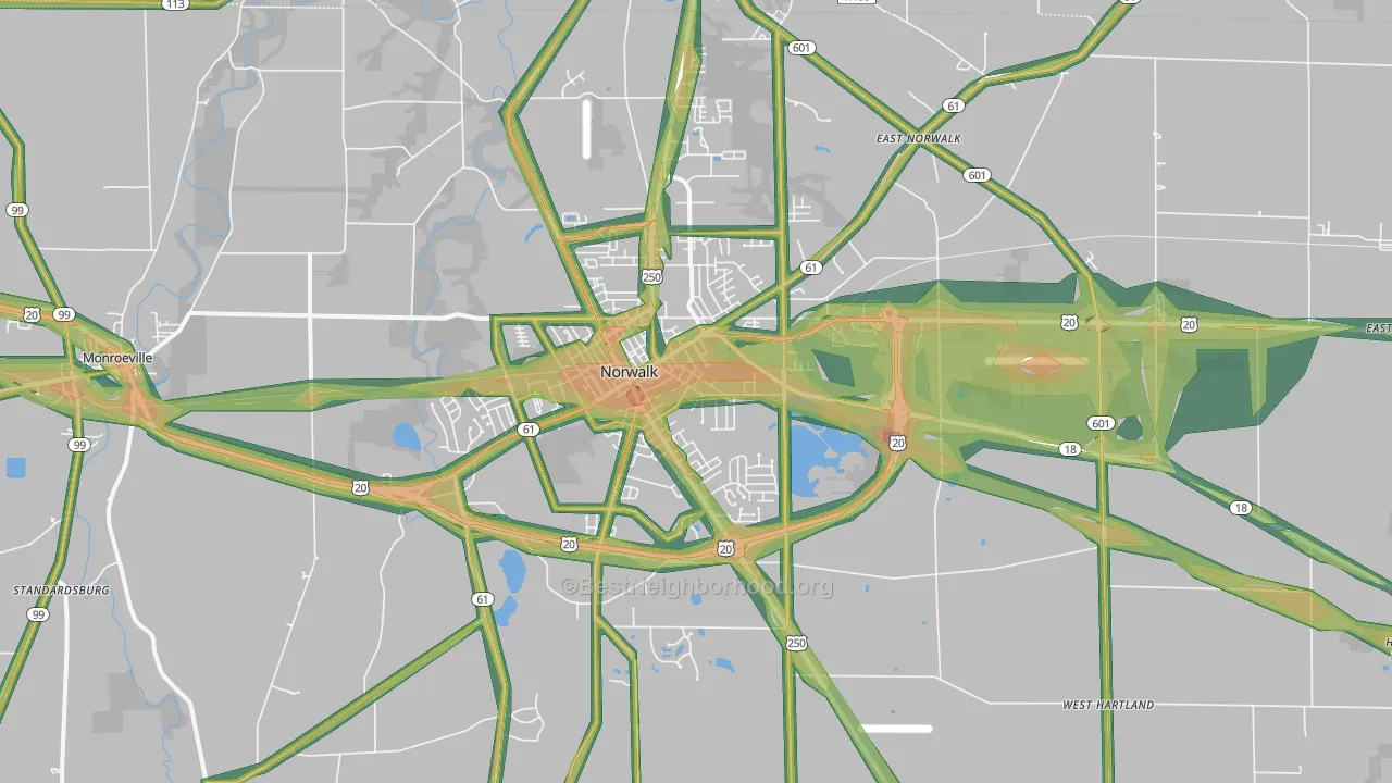 44857, OH Map of Noise Levels in 44857