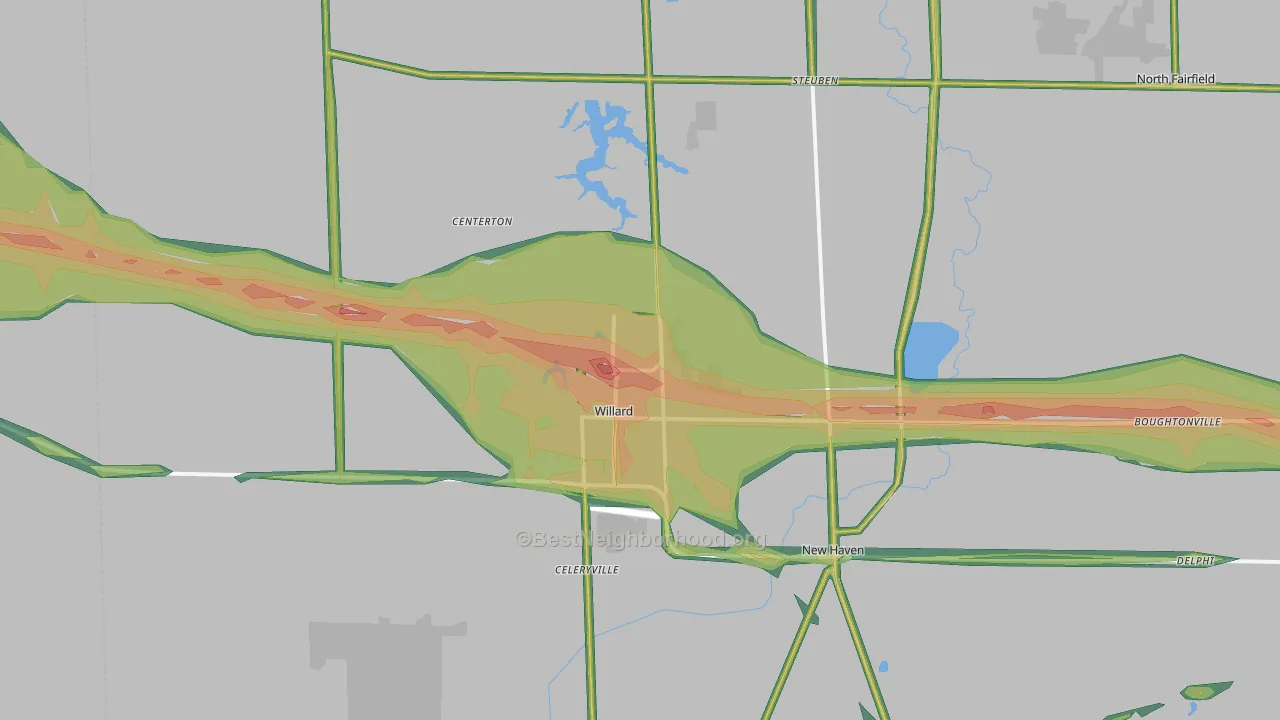 44890, OH Map of Noise Levels in 44890