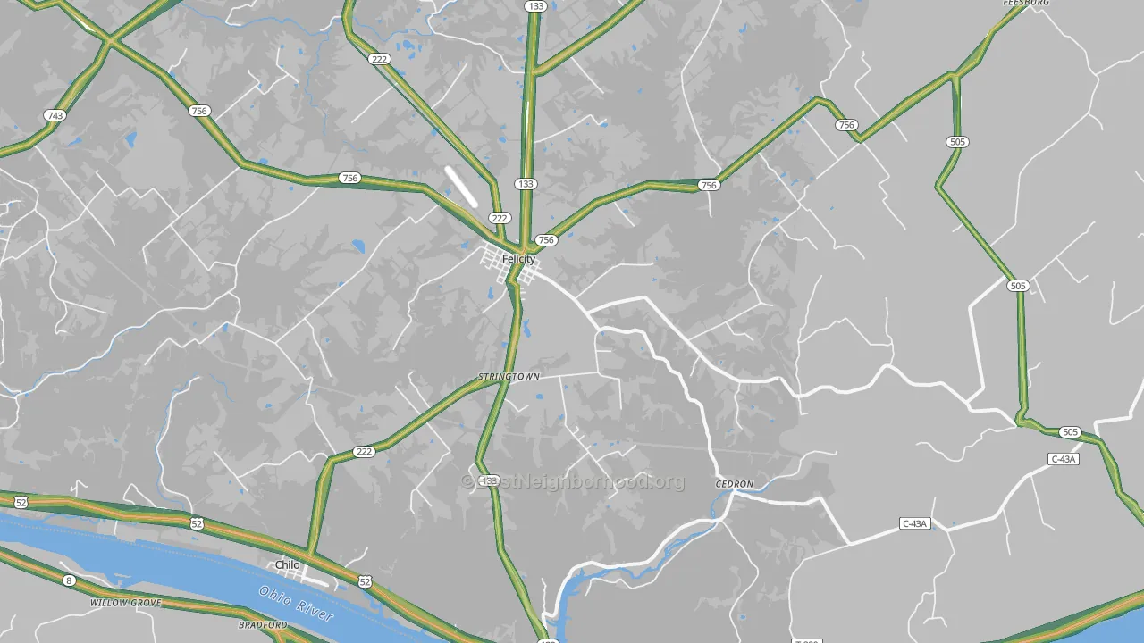 45120, OH Map of Noise Levels in 45120