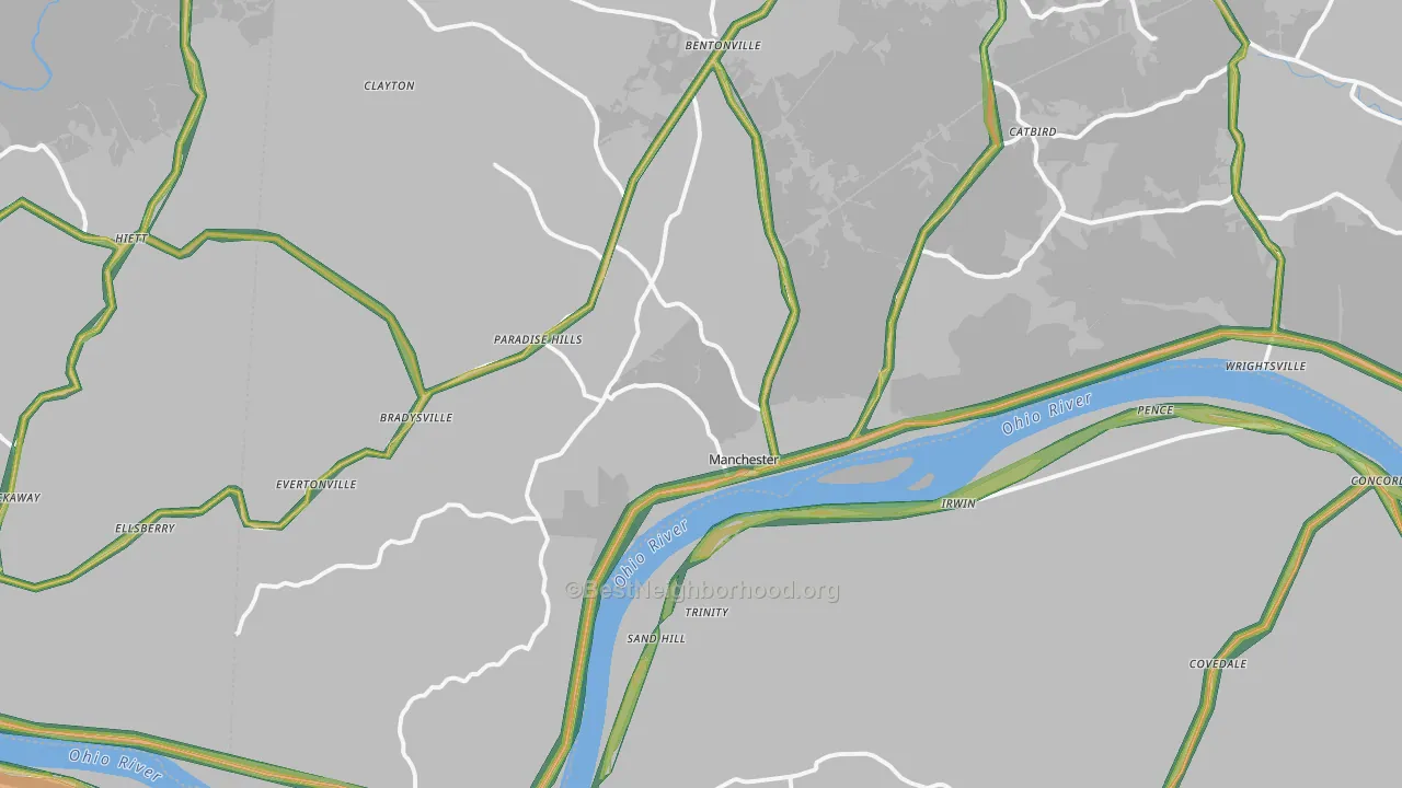 45144, OH Map of Noise Levels in 45144
