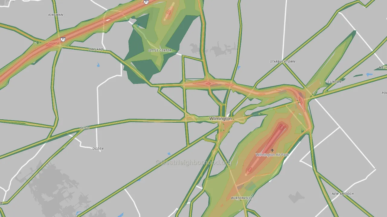 45177, OH Map of Noise Levels in 45177