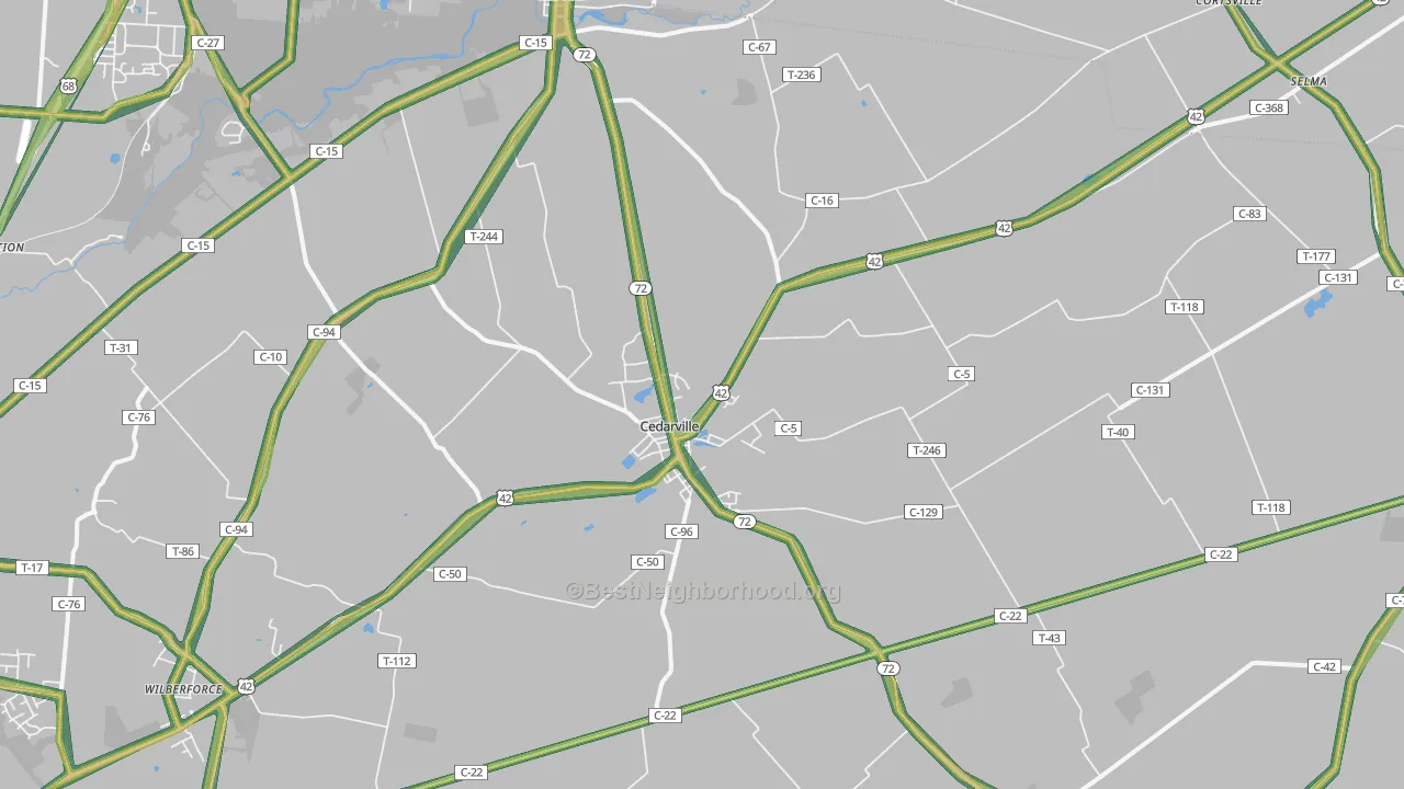45314, OH Map of Noise Levels in 45314
