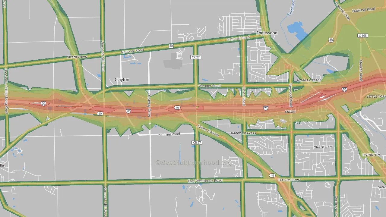 45315, OH Map of Noise Levels in 45315