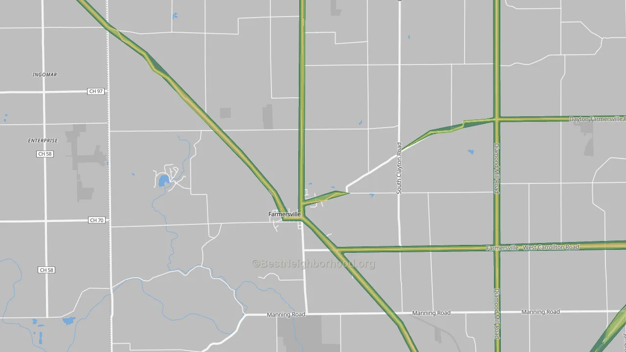 45325, OH Map of Noise Levels in 45325