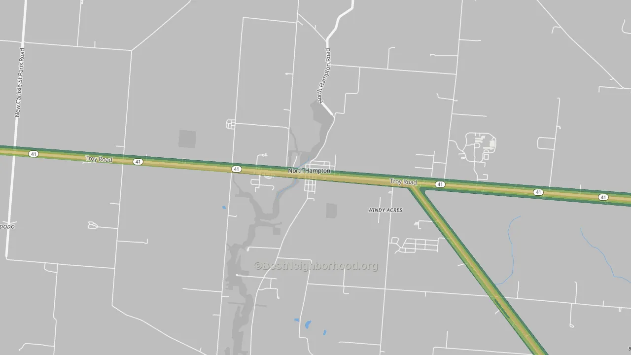 45349, OH Map of Noise Levels in 45349