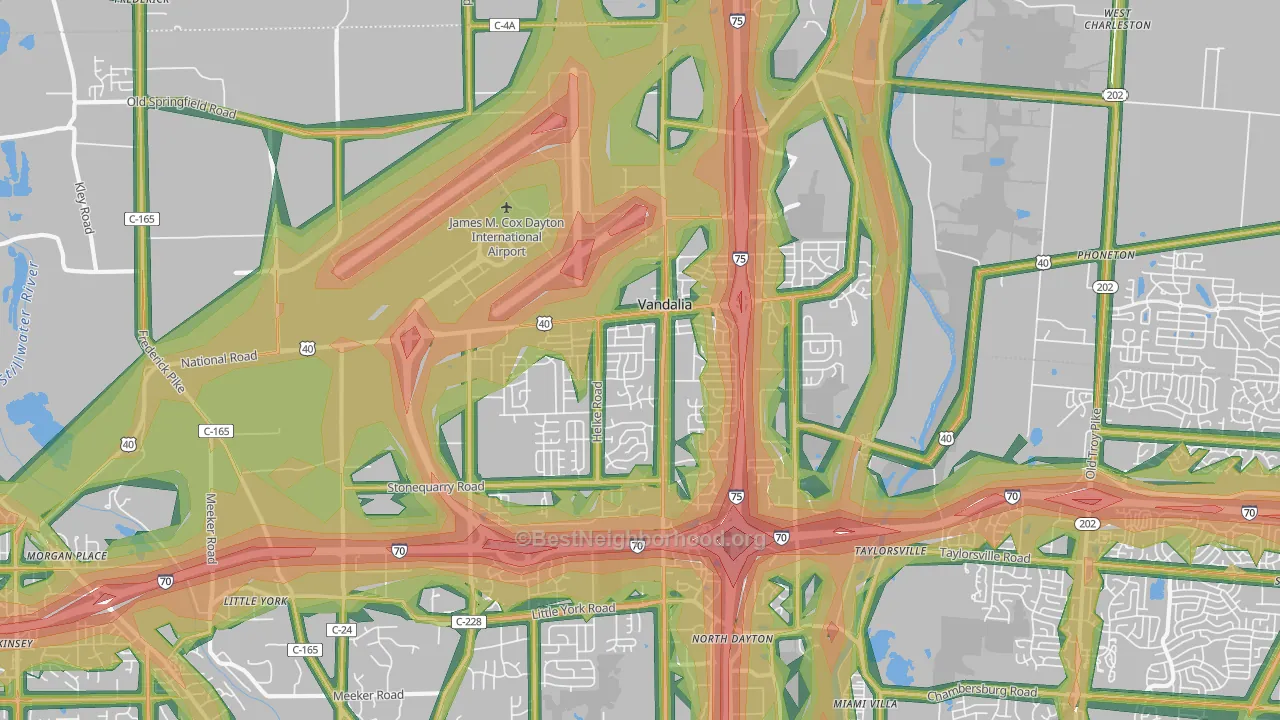 45377, OH Map of Noise Levels in 45377