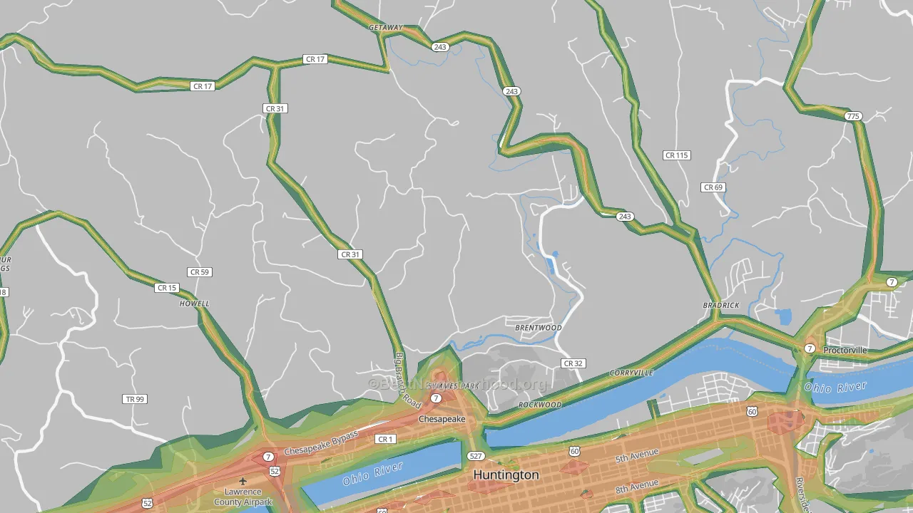 45619, OH Map of Noise Levels in 45619