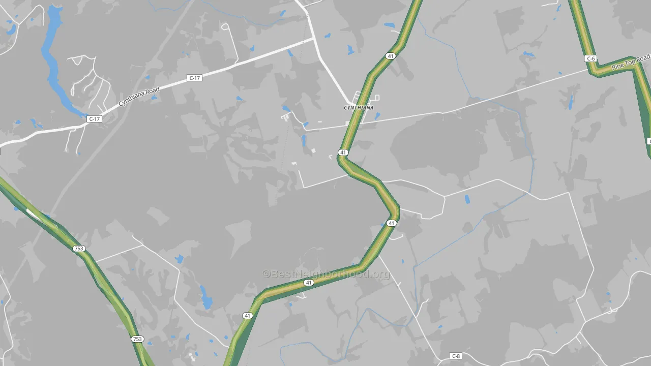 45624, OH Map of Noise Levels in 45624
