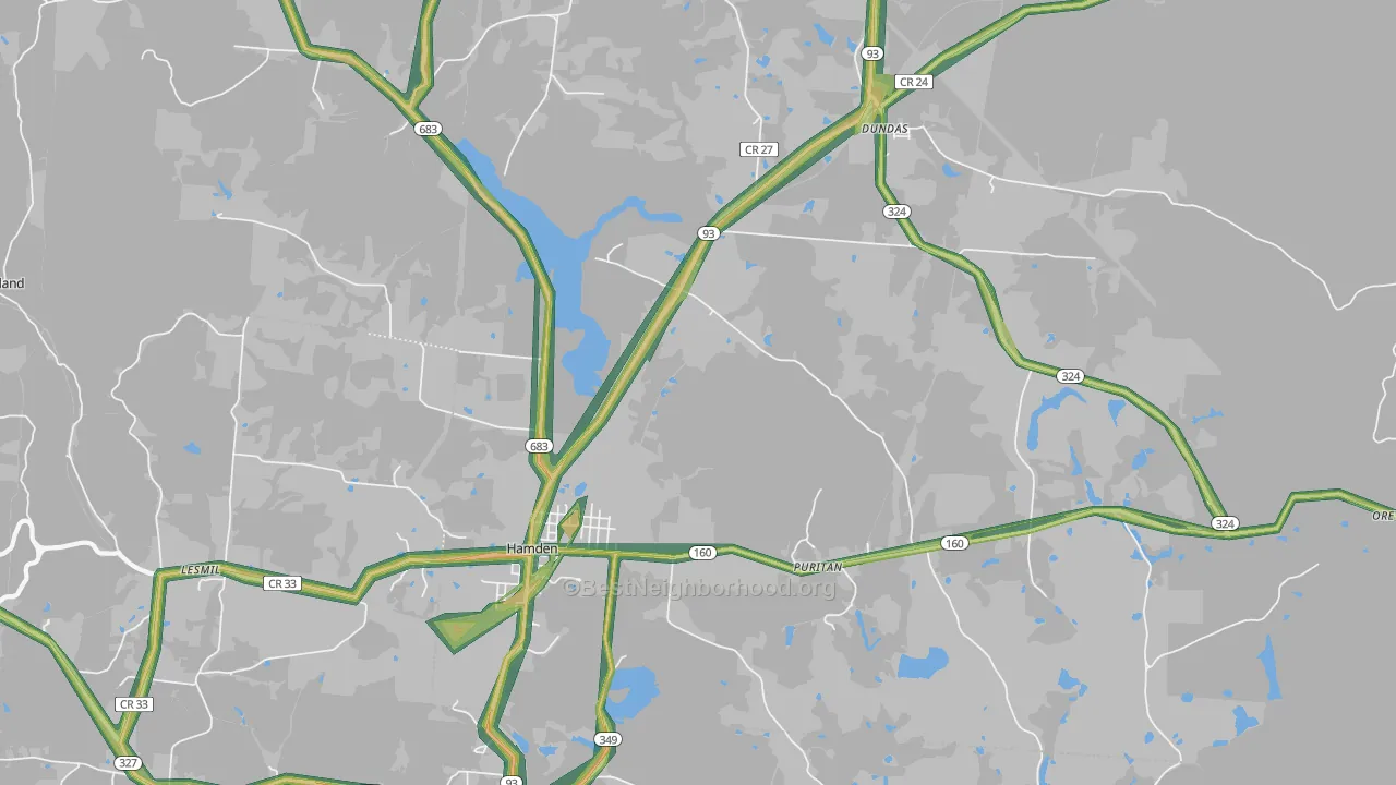 45634, OH Map of Noise Levels in 45634