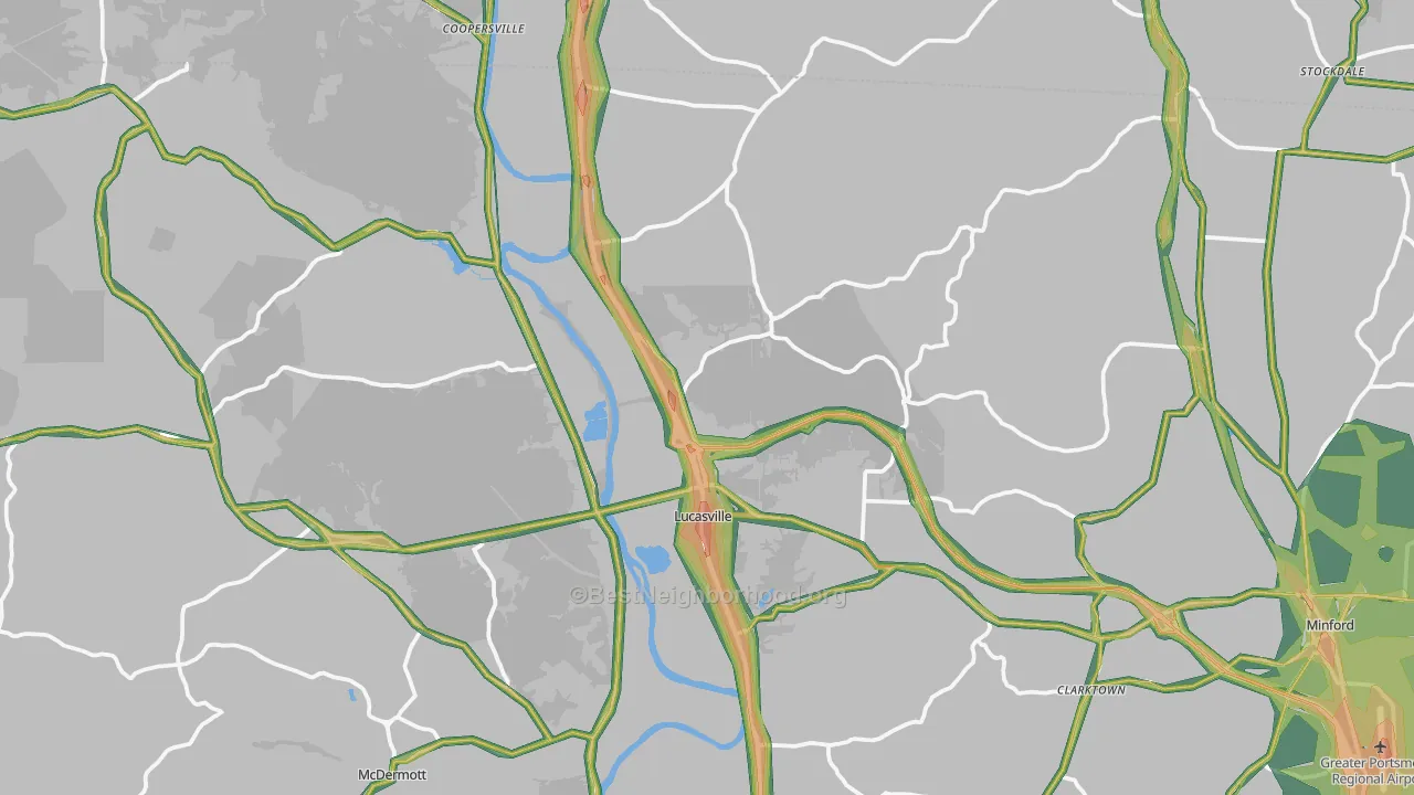45648, OH Map of Noise Levels in 45648
