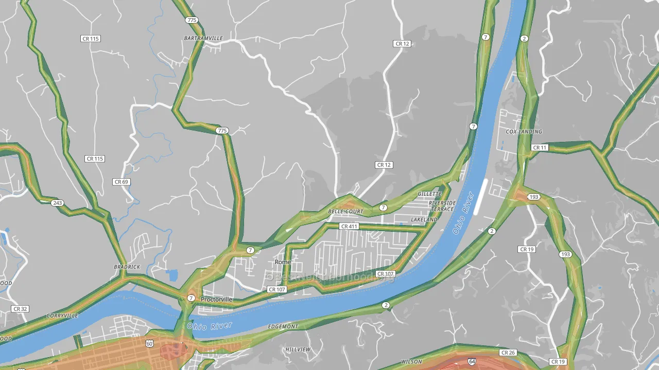 45669, OH Map of Noise Levels in 45669