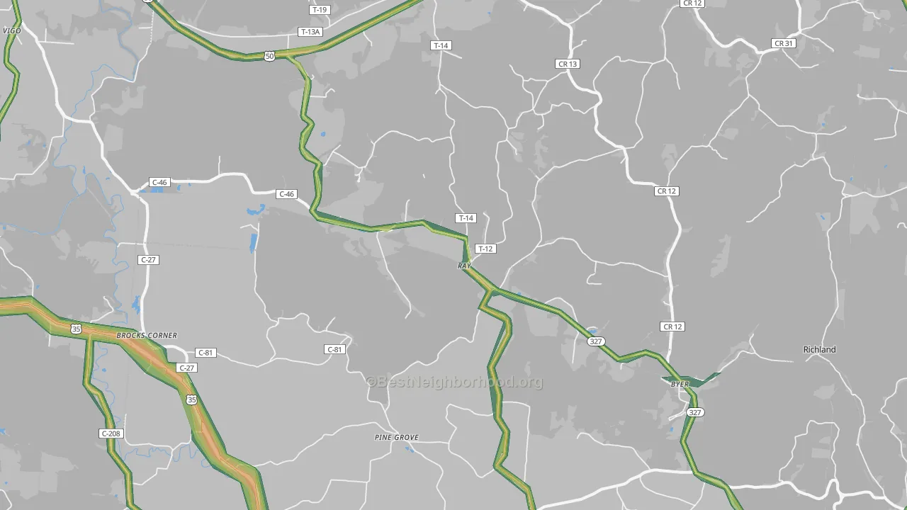 45672, OH Map of Noise Levels in 45672