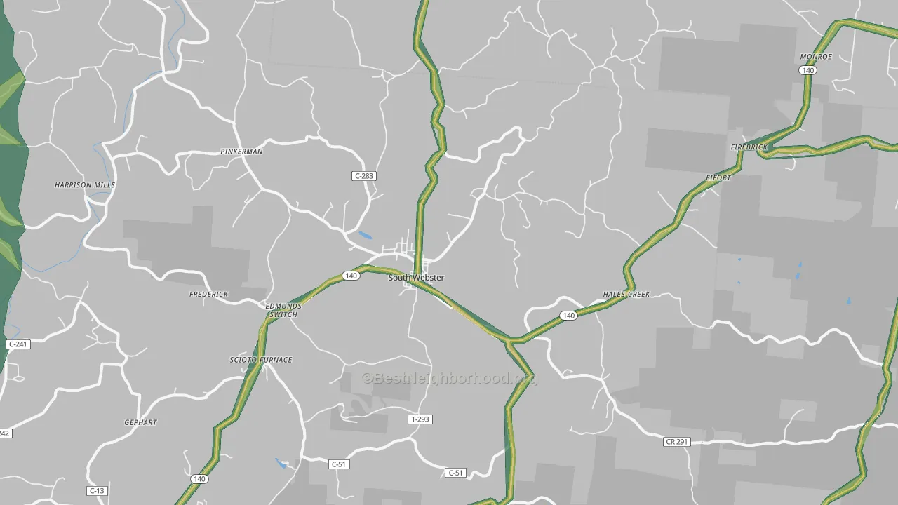 45682, OH Map of Noise Levels in 45682