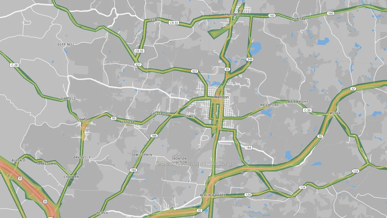 45692, OH Map of Noise Levels in 45692