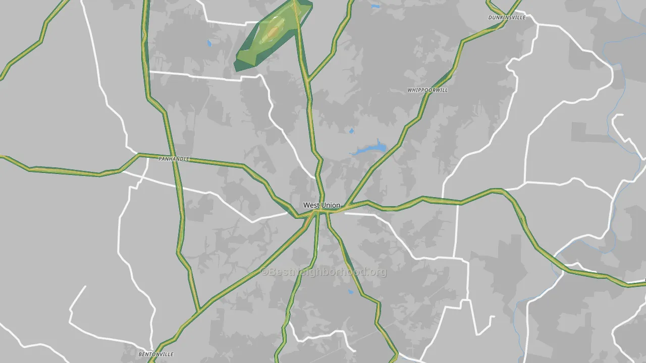 45693, OH Map of Noise Levels in 45693