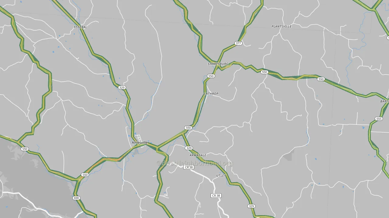 45711, OH Map of Noise Levels in 45711