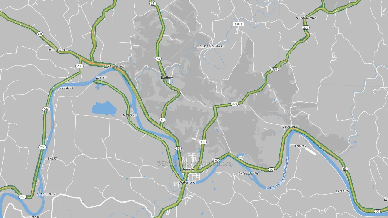 45715, OH Map of Noise Levels in 45715