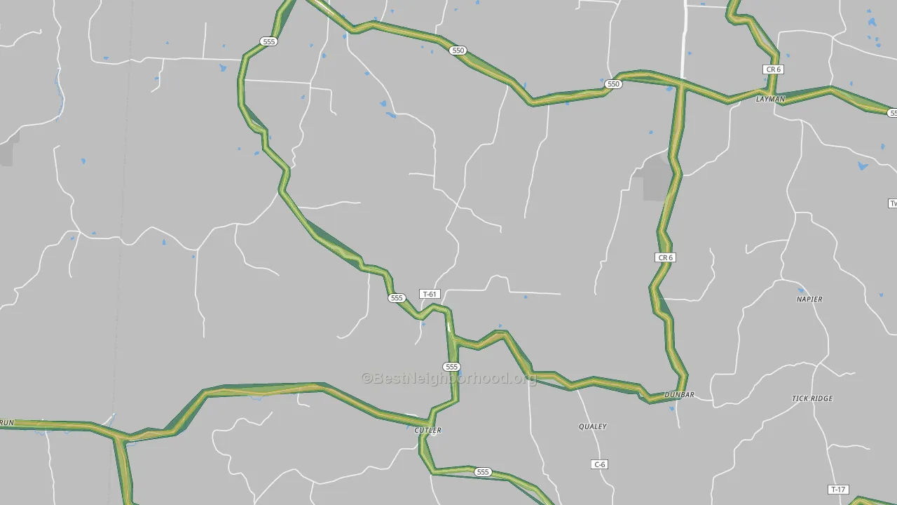 45724, OH Map of Noise Levels in 45724