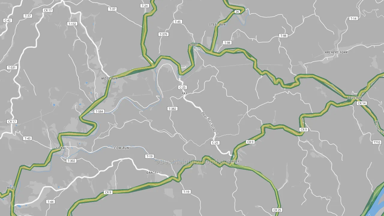 45773, OH Map of Noise Levels in 45773