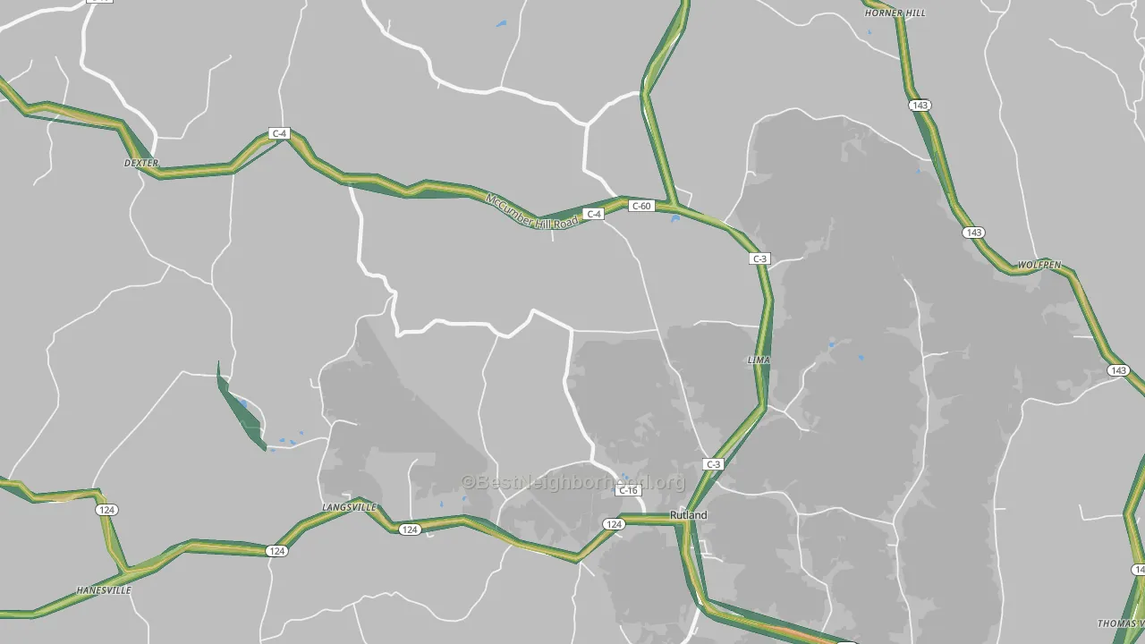 45775, OH Map of Noise Levels in 45775
